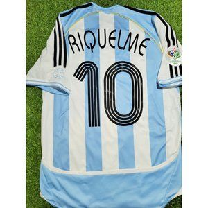 Riquelme Argentina 2006 WORLD CUP Soccer Jersey M SKU# 739802 AZB001